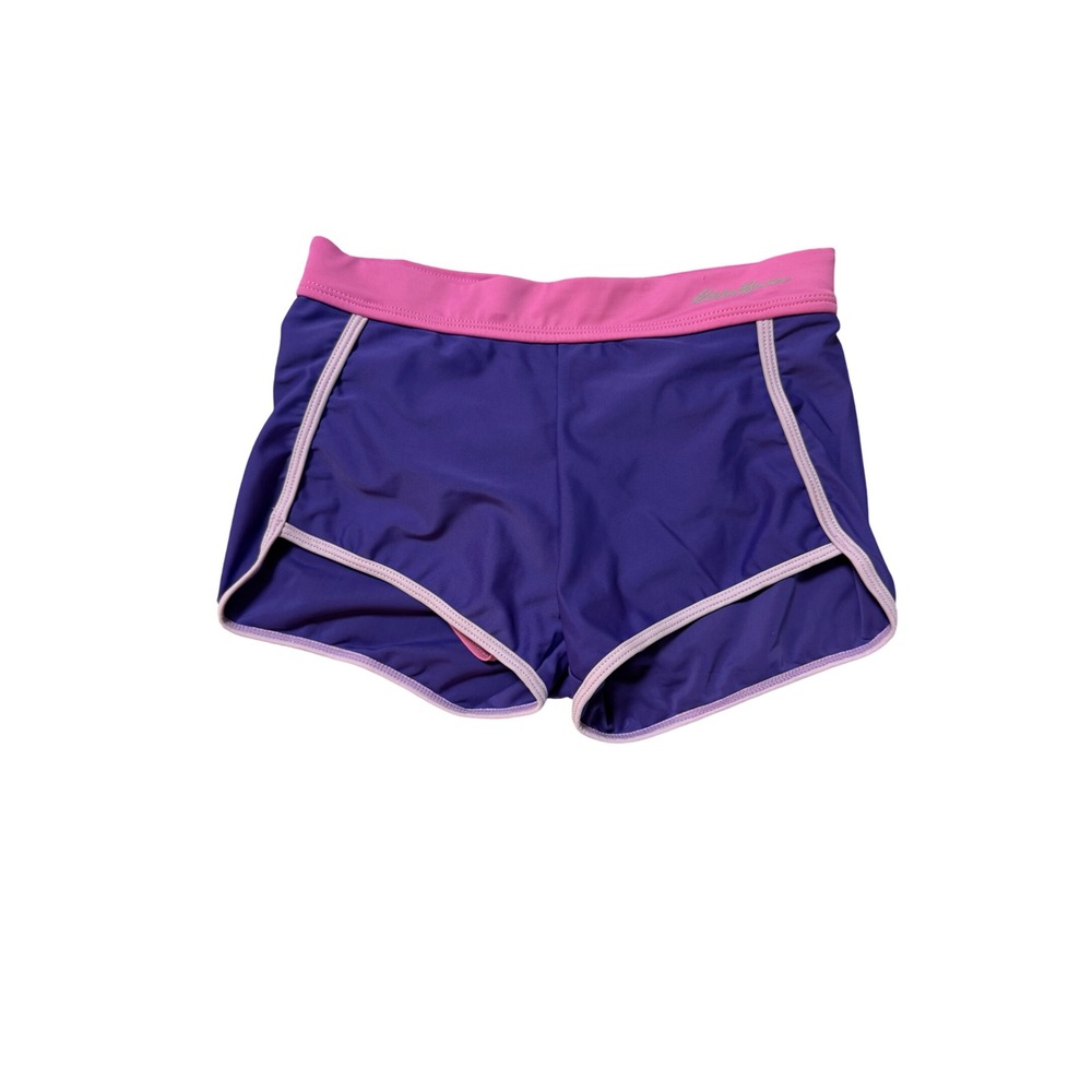 Eddie Bauer Size Small 7/8 Girl Purple Pink Athletic Shorts Lined Sporty